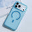 For iPhone 18 Pro / 17 Pro Magnetic Case Skin-touch PC Matte Back Phone Cover - Transparent Blue - 1