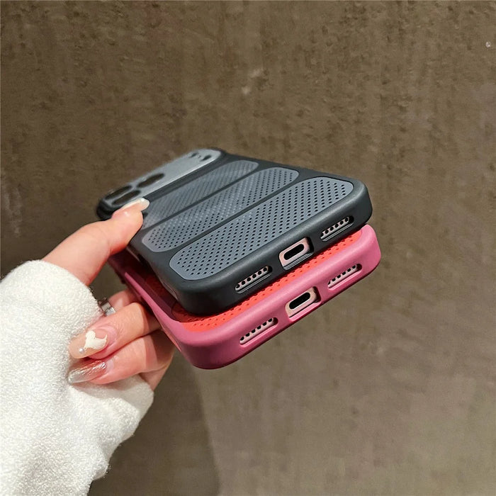 For iPhone 18 Pro Max  / 17 Pro Max Magnetic Case Three-Zone Cooling PC + TPU Scratch Resistant Phone Cover - Black - 6