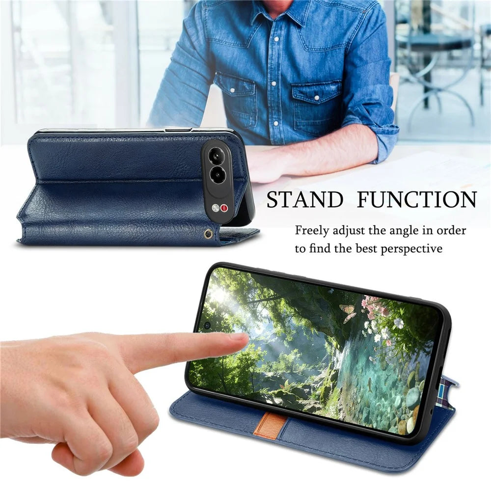 For ZTE nubia Air Pro 5G Case Rhombus Imprint PU Leather Wallet Phone Cover - Blue - 4