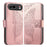 For ZTE nubia Air Pro 5G Case with Strap Butterfly Pattern PU Leather Wallet Phone Cover - Rose Gold - 1