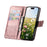 For ZTE nubia Air Pro 5G Case with Strap Butterfly Pattern PU Leather Wallet Phone Cover - Rose Gold - 2