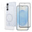 For Samsung Galaxy S25+ Magnetic Case TPU + PC Phone Cover with Ultra Thin Fingerprint Unlock Screen Protector + Clear Lens Film - Transparent - 1