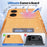 For iPhone 16 TPU Case Diamond Texture Glitter Shockproof Phone Cover with Airbag Corner - Orange - 5