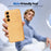 For Samsung Galaxy S26+ TPU Case Diamond Texture Glitter Shockproof Phone Cover with Airbag Corner - Orange - 2
