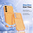 For Samsung Galaxy S26+ TPU Case Diamond Texture Glitter Shockproof Phone Cover with Airbag Corner - Orange - 4
