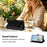 For Google Pixel 11 Pro XL Case PU Leather Butterfly Floral Zippered Wallet Phone Cover with Wrist Strap  /  Shoulder Strap - Black - 4
