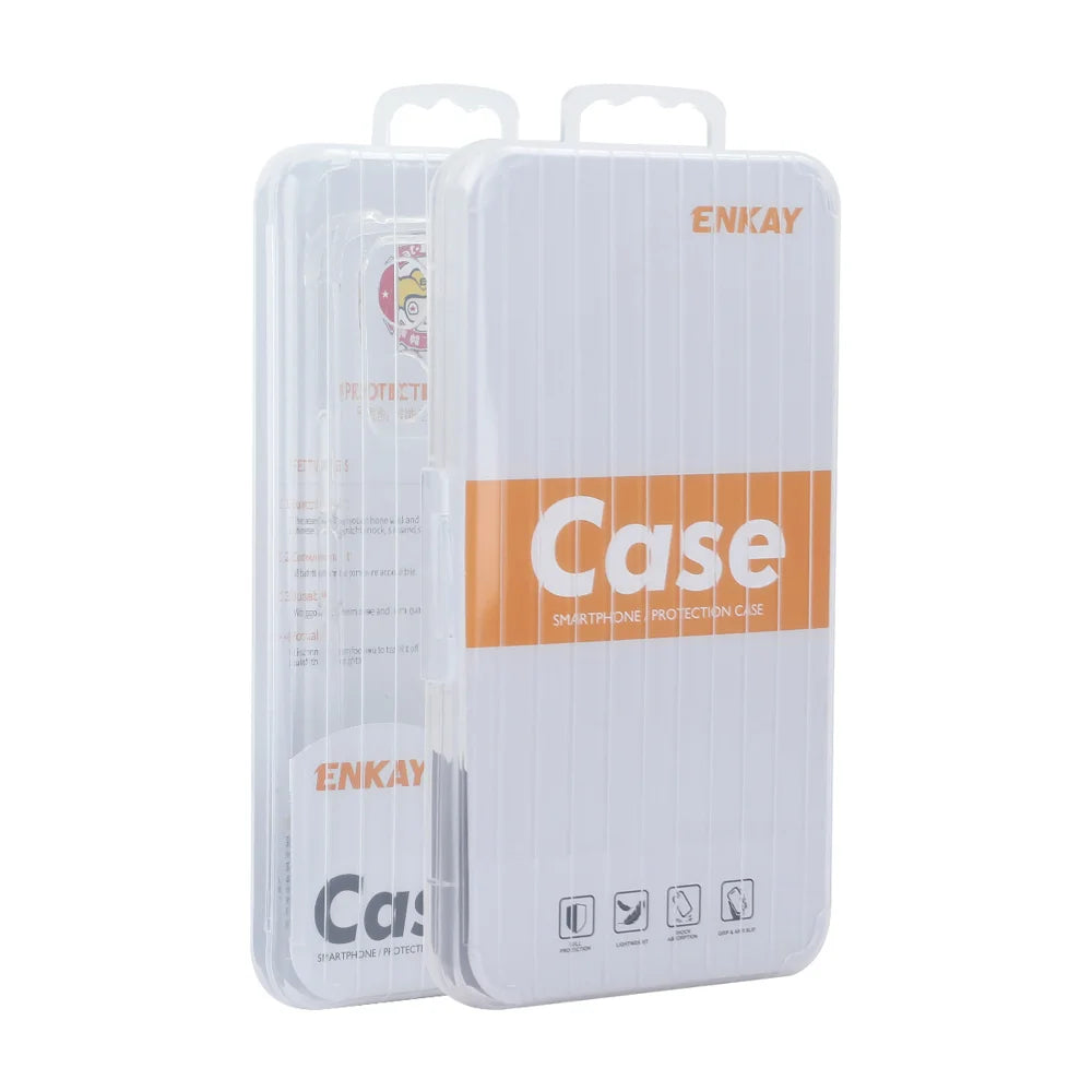 HAT PRINCE for Sony Xperia 1 VII ENKAY  Magnetic Case Crystal Clear TPU Phone Cover with High Aluminium-silicon Glass Screen Protector - Black - 6