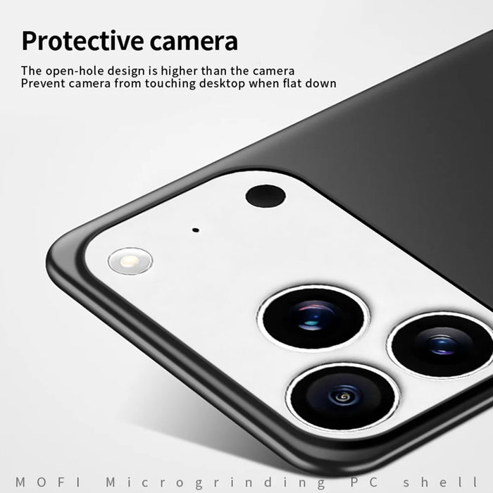 MOFI for iPhone 18 Pro Max Phone Case  Shield Matte Series Ultra Slim PC Protective Cover - Black - 2