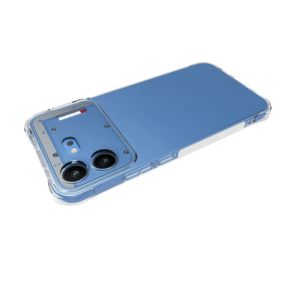 WANLONFENG for Nothing Phone (4b) WL2 Series TPU Case 2.0mm Phone Cover with 2Pcs Tempered Glass Films - Transparent - 3
