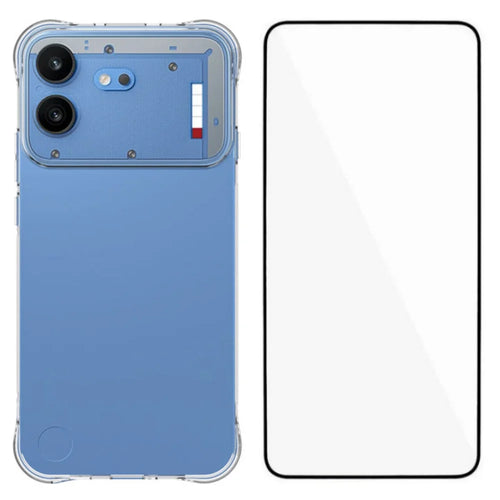 WANLONFENG for Nothing Phone (4b) WL Series Case 2.0mm TPU Phone Cover with Tempered Glass Film - Transparent - 1