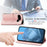 For Google Pixel 11 Pro  /  Pixel 11 Wallet Case Mandala Flower Leather Phone Cover Stand - Rose Gold - 5