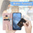 For Google Pixel 11 Pro  /  Pixel 11 Wallet Case Mandala Flower Leather Phone Cover Stand - Rose Gold - 6