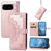 For Google Pixel 11 Pro  /  Pixel 11 Wallet Case Mandala Flower Leather Phone Cover Stand - Rose Gold - 7