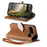 For Google Pixel 11 Pro  /  Pixel 11 Stand Case Leaf Shape Magnetic Clasp Leather Phone Cover with Hand Strap - Brown - 3
