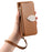 For Google Pixel 11 Pro  /  Pixel 11 Stand Case Leaf Shape Magnetic Clasp Leather Phone Cover with Hand Strap - Brown - 6