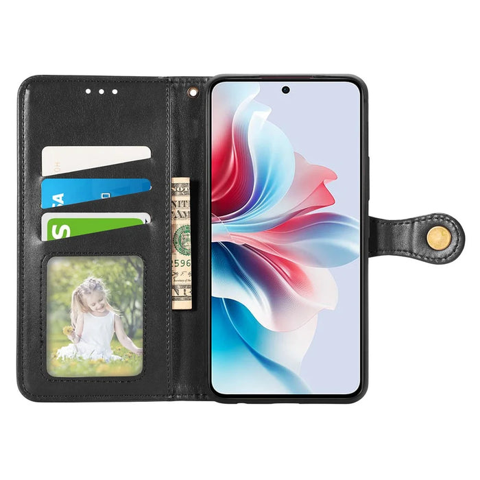 For Google Pixel 11 Pro  /  Pixel 11 Case Wallet Stand Leather Phone Cover with Wrist Strap - Black - 2