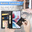 For Google Pixel 11 Pro  /  Pixel 11 Case Wallet Stand Leather Phone Cover with Wrist Strap - Black - 5