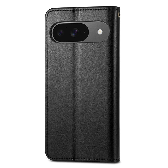For Google Pixel 11 Pro  /  Pixel 11 Case Wallet Stand Leather Phone Cover with Wrist Strap - Black - 7