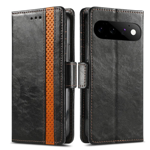 CASENEO For Google Pixel 11 Pro  /  Pixel 11 Phone Cases PU Leather Cover Stand with RFID Blocking Wallet - Black - 1