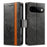 CASENEO For Google Pixel 11 Pro  /  Pixel 11 Phone Cases PU Leather Cover Stand with RFID Blocking Wallet - Black - 1