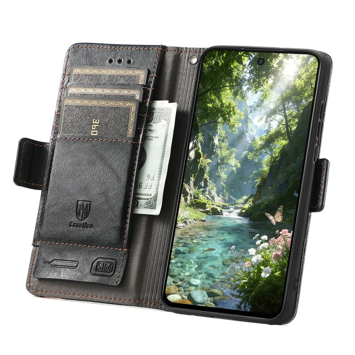 CASENEO For Google Pixel 11 Pro  /  Pixel 11 Phone Cases PU Leather Cover Stand with RFID Blocking Wallet - Black - 2