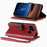 For Google Pixel 11 Pro  /  Pixel 11 Case Color Splicing TPU PU Leather Flip Shockproof Phone Cover with Wrist Strap - Red - 2