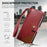 For Google Pixel 11 Pro  /  Pixel 11 Case Color Splicing TPU PU Leather Flip Shockproof Phone Cover with Wrist Strap - Red - 5