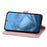 For Google Pixel 11 Pro  /  Pixel 11 Zipper Wallet Case with Strap Flower Imprint PU Leather Phone Cover - Pink - 3