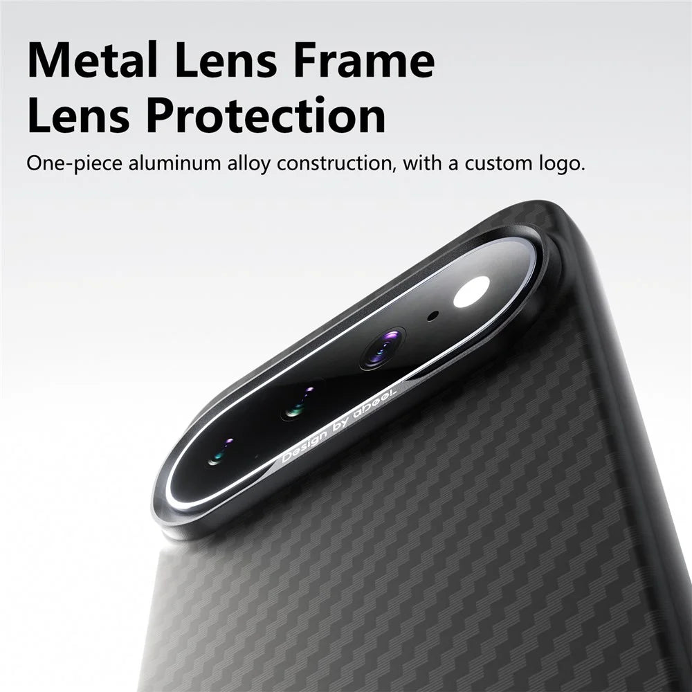 ABEEl for Google Pixel 11 Pro XL Magnetic Case PC + TPU Ultra Thin Minimalist Phone Cover - Carbon Fiber Texture - 7