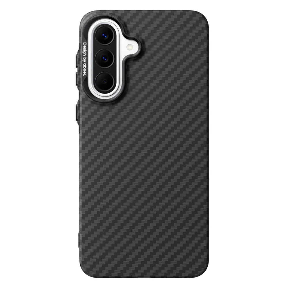 ABEEl for Samsung Galaxy A37 5G Magnetic Case PC + TPU Ultra Thin Minimalist Phone Cover - Carbon Fiber Texture - 1