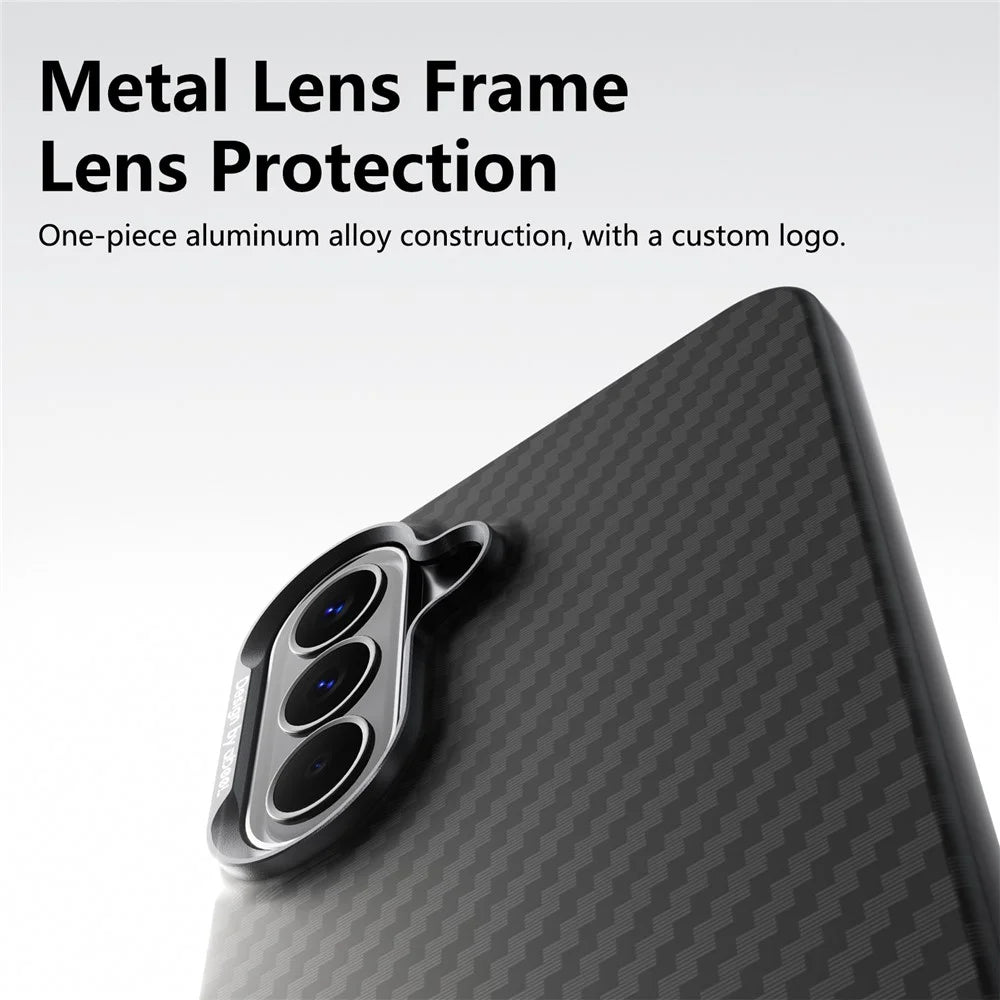 ABEEl for Samsung Galaxy A57 5G Magnetic Case PC + TPU Ultra Thin Minimalist Phone Cover - Woven Pattern+Carbon Fiber Texture - Carbon Fiber Texture - 4