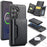 MAGKING K2 Series For Samsung Galaxy S26 FE Magnetic Case PC + TPU + PU Phone Cover with RFID Blocking Wallet - Black - 1