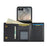DG.MING M6 Series For Samsung Galaxy Z Flip8 Foldable Case PU + PC Phone Cover with Wallet   /   Shoulder Strap - Black - 3