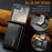 DG.MING M6 Series For Samsung Galaxy Z Flip8 Foldable Case PU + PC Phone Cover with Wallet   /   Shoulder Strap - Black - 7