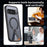 For Google Pixel 11 Pro XL Magnetic Case Kickstand Grid Texture TPU PC Phone Back Cover - Black - 6