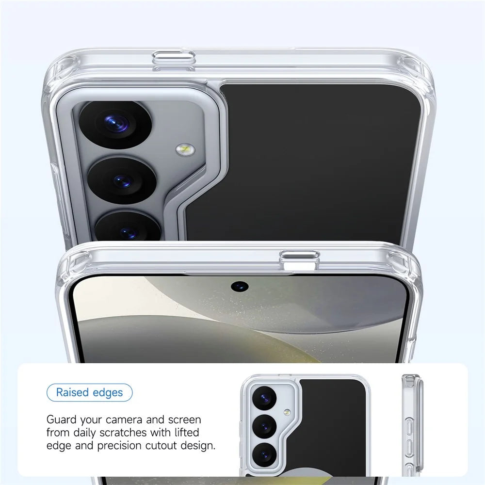 For Samsung Galaxy S26 FE Magnetic Case TPU + Acrylic Shockproof Anti-Scratch Phone Cover - Black - 3