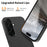 For Samsung Galaxy S25 Magnetic Case Cloth Texture PU Leather + PC + TPU Phone Cover - Black - 4