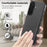 For Samsung Galaxy S25 Magnetic Case Cloth Texture PU Leather + PC + TPU Phone Cover - Black - 7