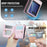 CASEME for Samsung Galaxy Z Flip8 Case with RFID Blocking 5 Card Slots  C22 Leather Back Cover - Pink - 4