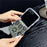 For Samsung Galaxy Z Flip7 5G Magnetic Case Wavy Edge Lace Pattern TPU Phone Cover - Black - 3