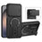 For Samsung Galaxy S26+ Case with Slide Camera Cover Kickstand Shockproof PC + TPU Matte Finish Phone Shell - Black - 1