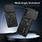For Samsung Galaxy S26+ Case with Slide Camera Cover Kickstand Shockproof PC + TPU Matte Finish Phone Shell - Black - 2