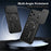 For iPhone 18 Pro Max  /  17 Pro Max Case with Slide Camera Cover Kickstand Shockproof PC + TPU Matte Finish Phone Shell - Black - 2