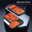 For iPhone 17 Case with Slide Camera Cover Kickstand Shockproof PC + TPU Matte Finish Phone Shell - Orange - 5