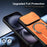For iPhone 16 Case with Slide Camera Cover Kickstand Shockproof PC + TPU Matte Finish Phone Shell - Orange - 7