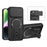 For iPhone 15 Case with Slide Camera Cover Kickstand Shockproof PC + TPU Matte Finish Phone Shell - Black - 1