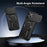 For iPhone 15 Pro Case with Slide Camera Cover Kickstand Shockproof PC + TPU Matte Finish Phone Shell - Black - 2