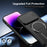 For iPhone 13 Pro Max Case with Slide Camera Cover Kickstand Shockproof PC + TPU Matte Finish Phone Shell - Black - 7