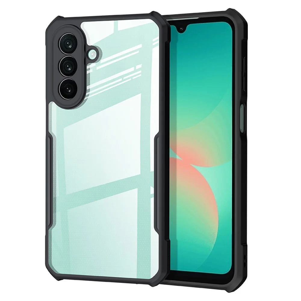 XUNDD For Samsung Galaxy A27 5G Case Dropproof TPU + Acrylic Clear Back Phone Cover - Black - 1