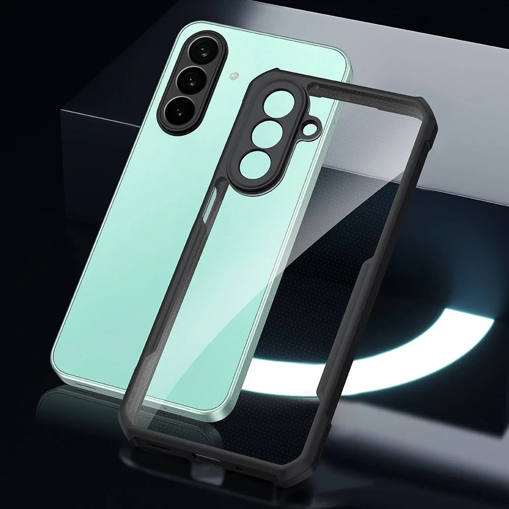 XUNDD For Samsung Galaxy A27 5G Case Dropproof TPU + Acrylic Clear Back Phone Cover - Black - 5